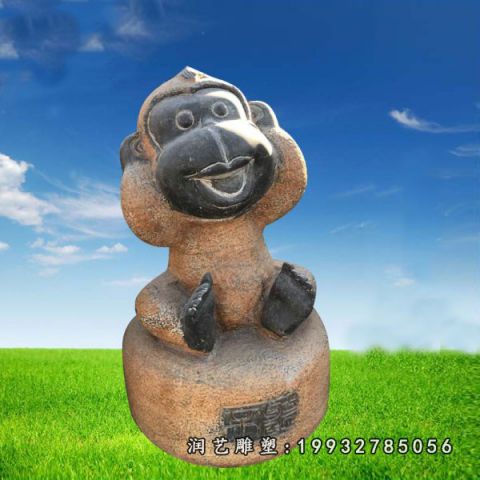 大理石猴子雕塑