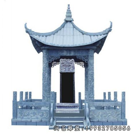大理石凉亭公园雕塑