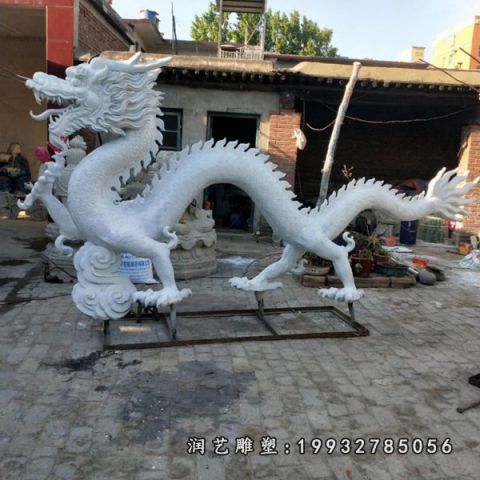 大理石动物龙雕塑
