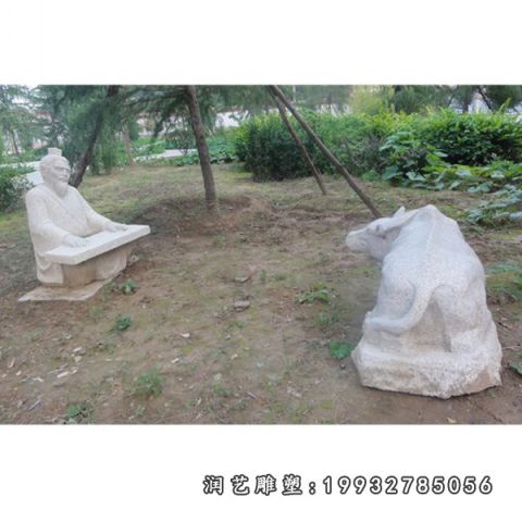 大理石动物牛雕塑
