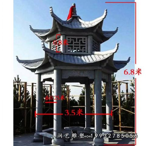 公园大理石凉亭雕塑