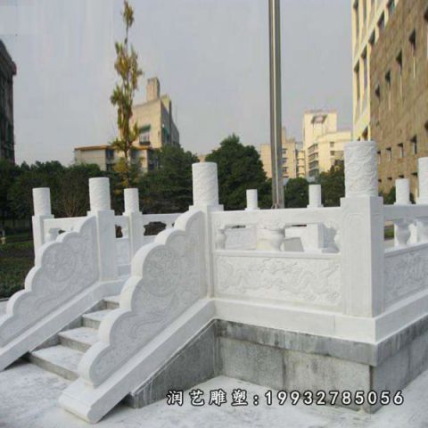 广场汉白玉升旗台石雕