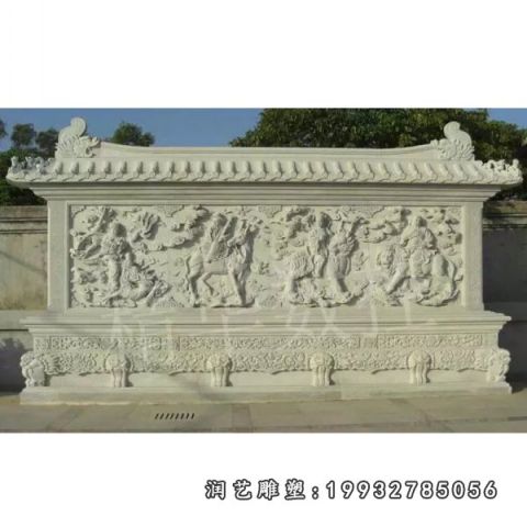 公园大理石影壁雕塑