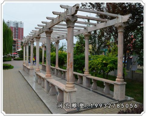 简易长廊大理石雕塑