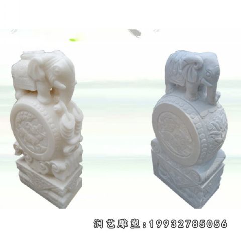 大理石抱鼓石别墅雕塑