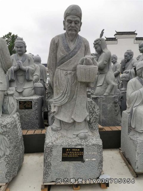 公园二十四孝大理石雕塑