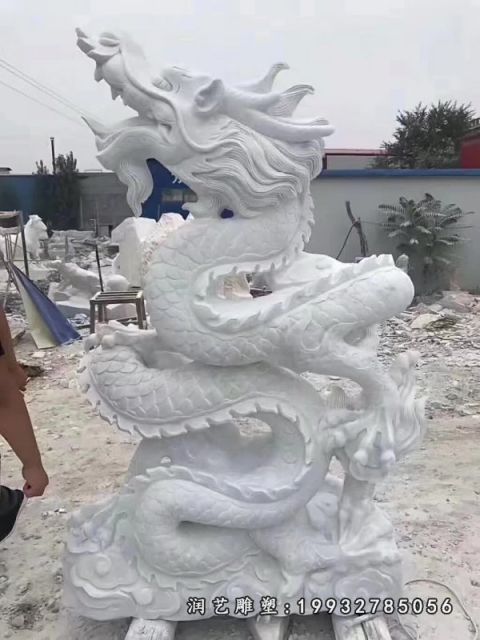 龙大理石雕塑