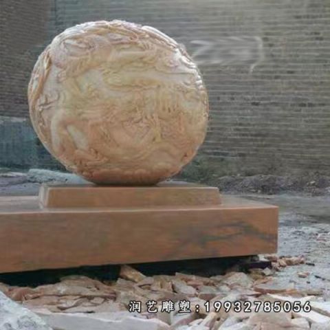 大理石园林风水球雕塑