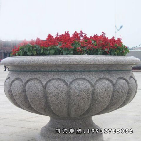 花盆大理石园林雕塑