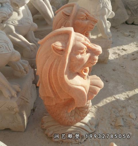 大理石公园鱼尾狮雕塑