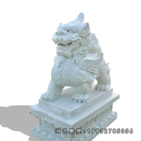 独角兽大理石公园雕塑