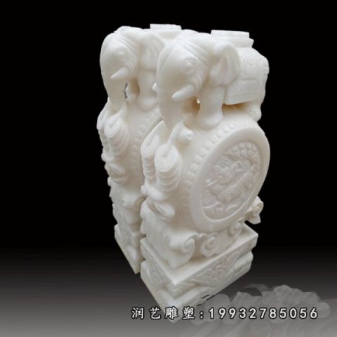 庭院大理石门墩雕塑