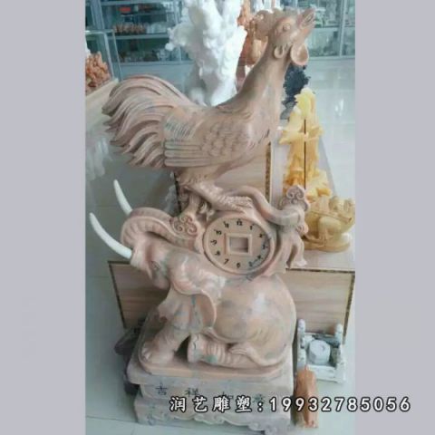 大理石园林鸡雕塑