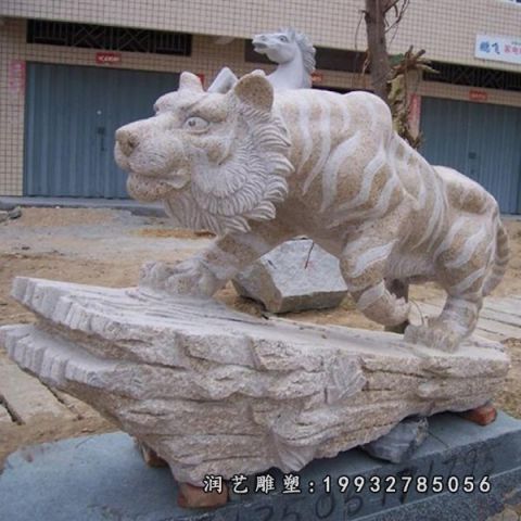 大理石老虎雕塑