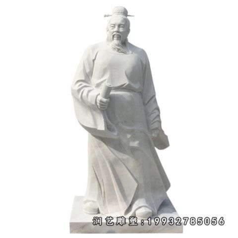 公园大理石老子雕塑