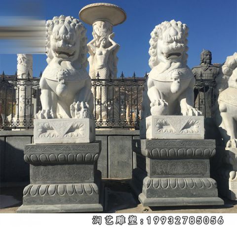 大理石园林狮子雕塑