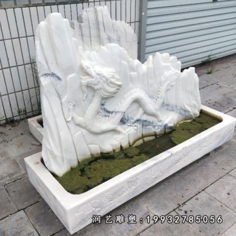 大理石庭院水池雕塑