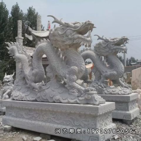 龙公园大理石雕塑