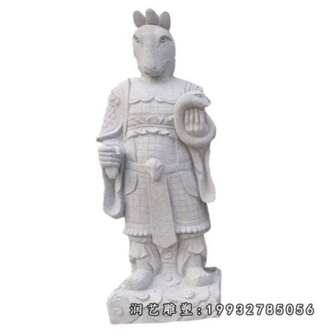 十二生肖园林大理石雕塑