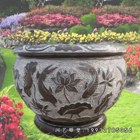 大理石园林水缸雕塑