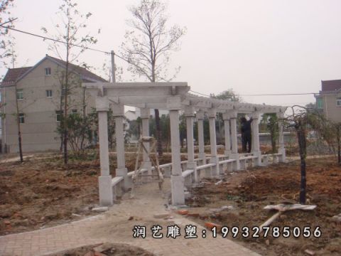 大理石街道长廊雕塑