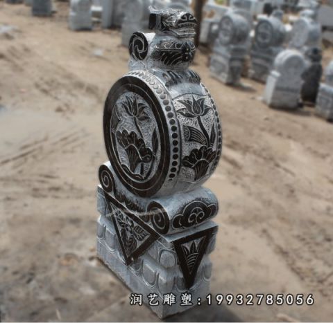 大理石门口门墩雕塑