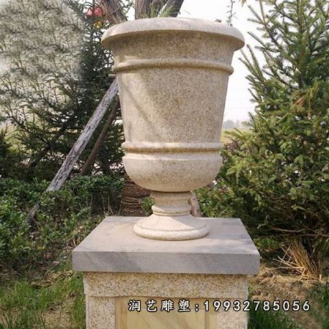花盆大理石广场雕塑