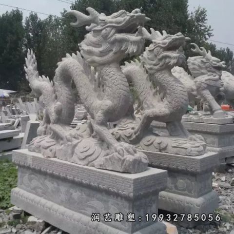 大理石龙园林雕塑