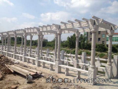 园林长廊大理石雕塑