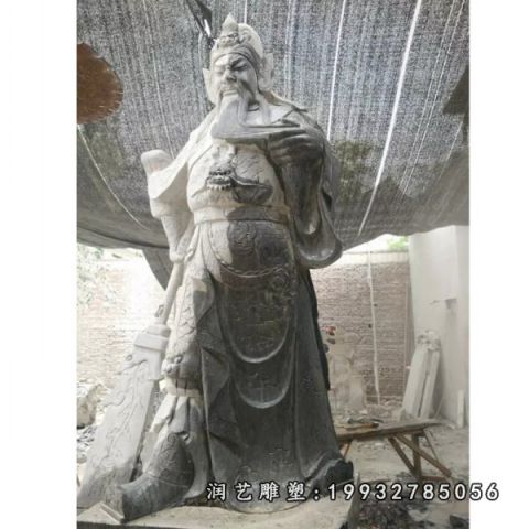 关公大理石公园雕塑