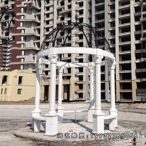 大理石欧式凉亭公园雕塑
