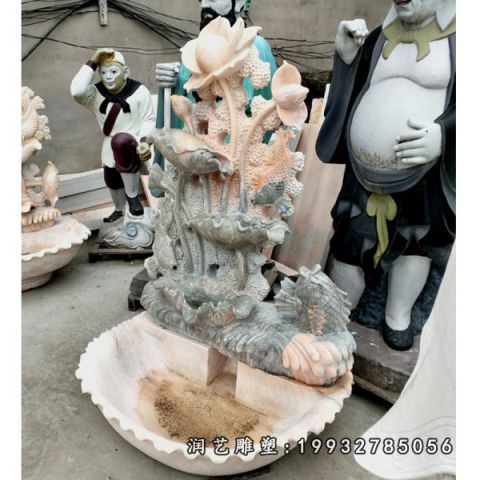公园大理石流水盆雕塑