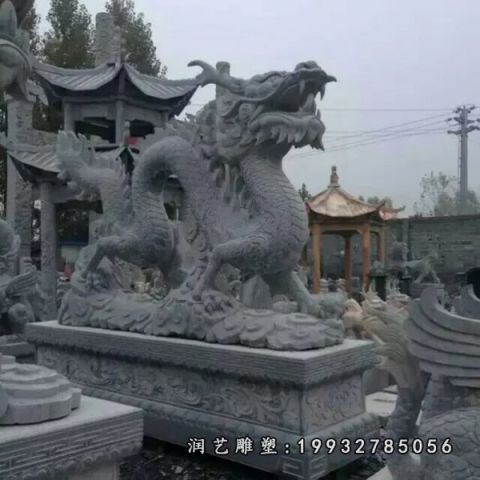 园林龙大理石雕塑