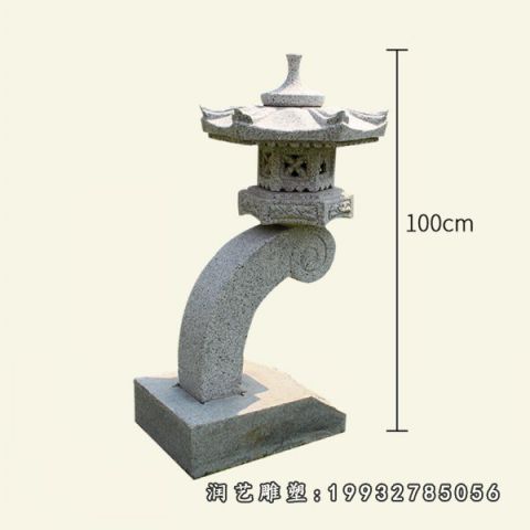 大理石石灯广场雕塑