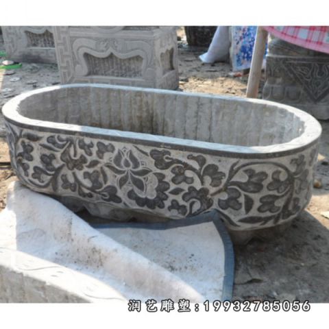 水缸大理石园林雕塑