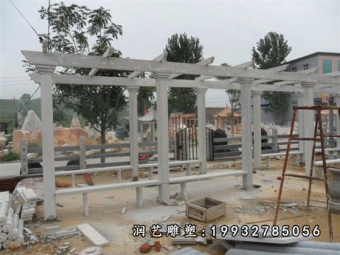 大理石广场长廊雕塑