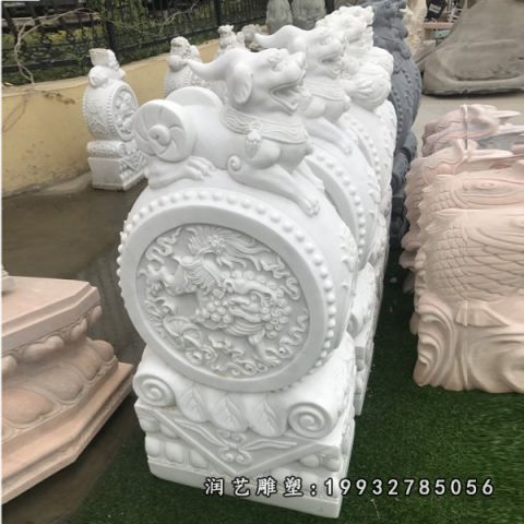 大理石门墩商场雕塑