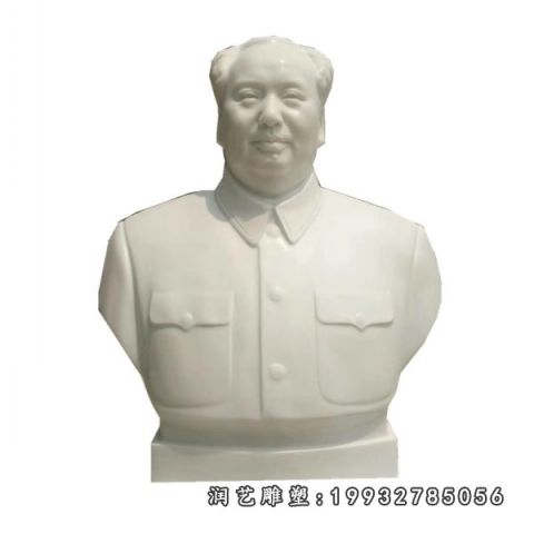 广场大理石毛主席雕塑