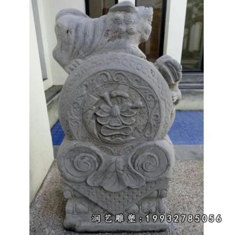 庭院大理石抱鼓石雕塑
