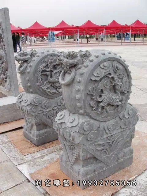 门墩大理石门口雕塑