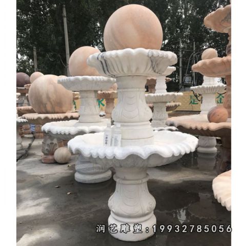 大理石风水球庭院雕塑