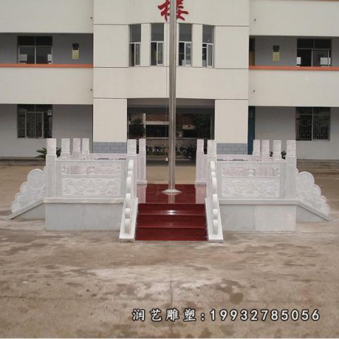 企业升旗台景观石雕