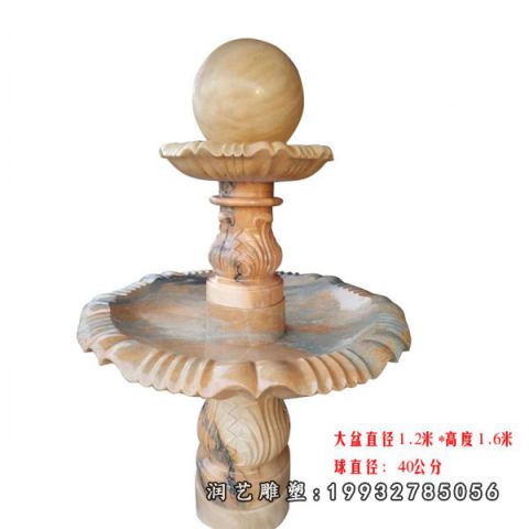 晚霞红风水球景观雕塑