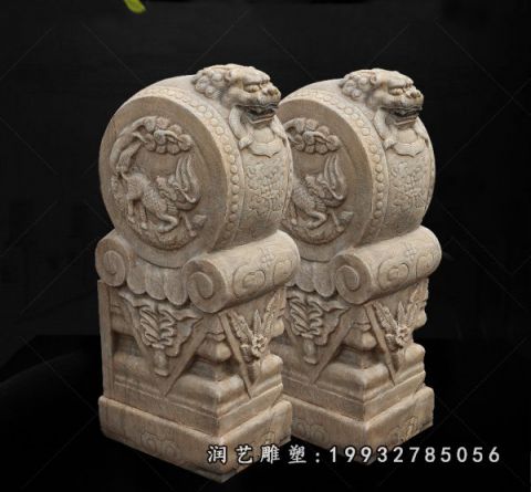 城市门墩景观石雕