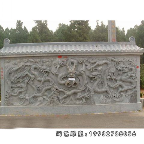 大理石影壁景观雕塑