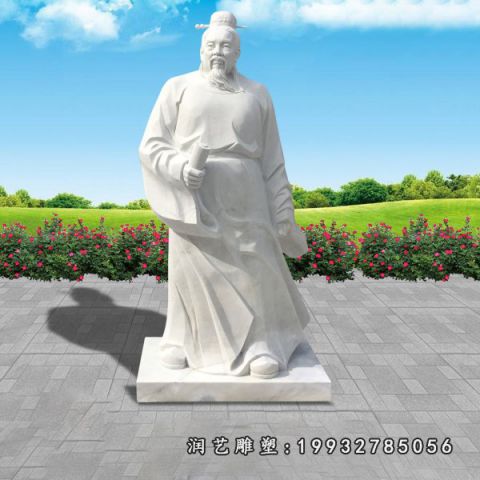 汉白玉范仲淹名人雕塑