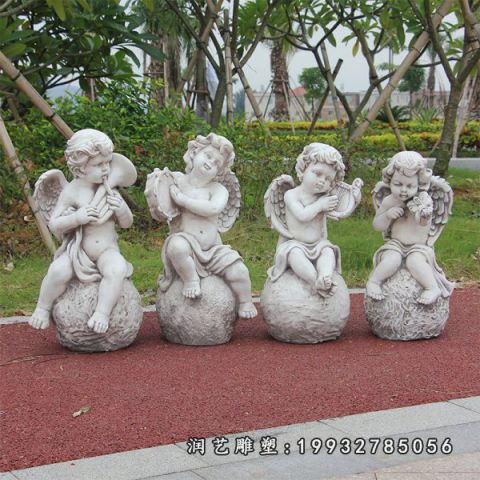 公园天使人物石雕