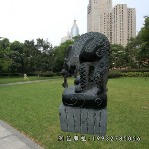 广场吸水兽动物石雕