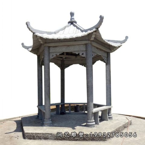 大理石凉亭景观雕塑