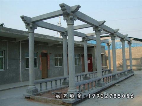 园林大理石长廊景观雕塑
